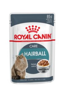 Hairball Care in gravy pouch cat food hairball