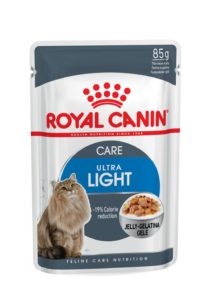 Ultra light care in jelly pouch cat food